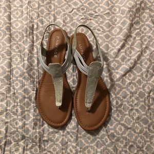 Silver sparkly Sandals